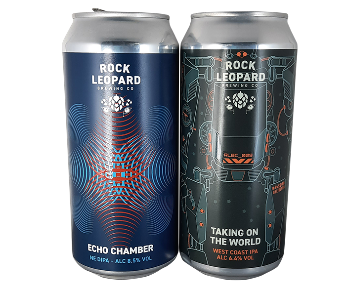 Rock Leopard Brewing Co: Echo Chamber & Taking on the World Artworks